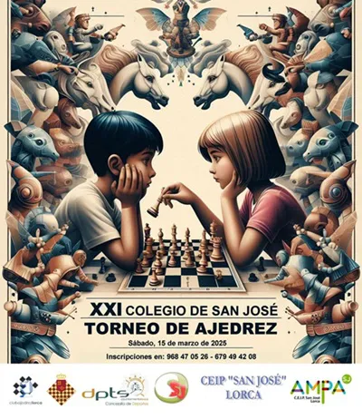 Cartel torneo ajedrez San José