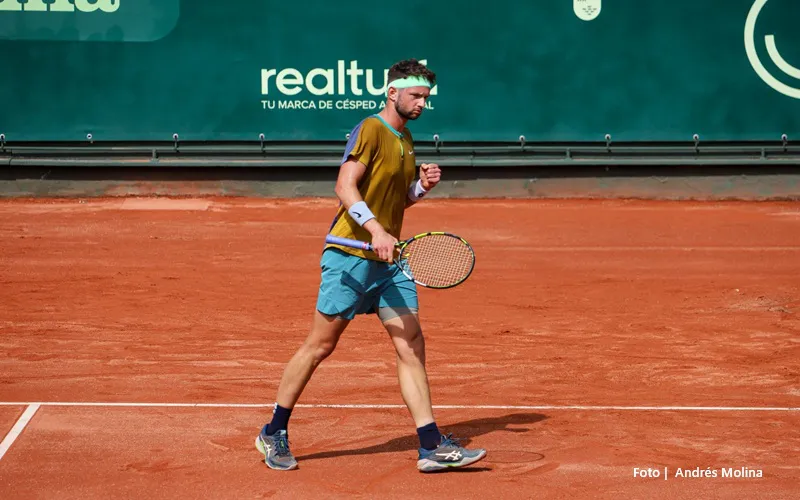 Ivan Gakhov, durante su partido de hoy