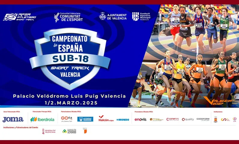 Cartel Campeonato de España Sub18 Short Track Valencia 2025
