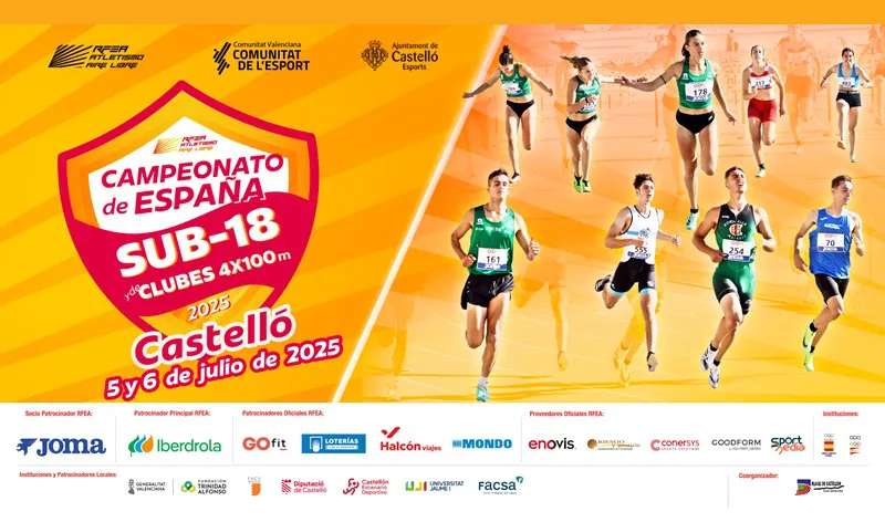 Cartel Campeonato de España Absoluto Sub18 Castellón 2025