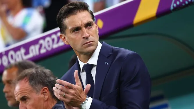 Diego Alonso, en un partido del Mundial con Uruguay._ TOM WELLER_EUROPA PRESS