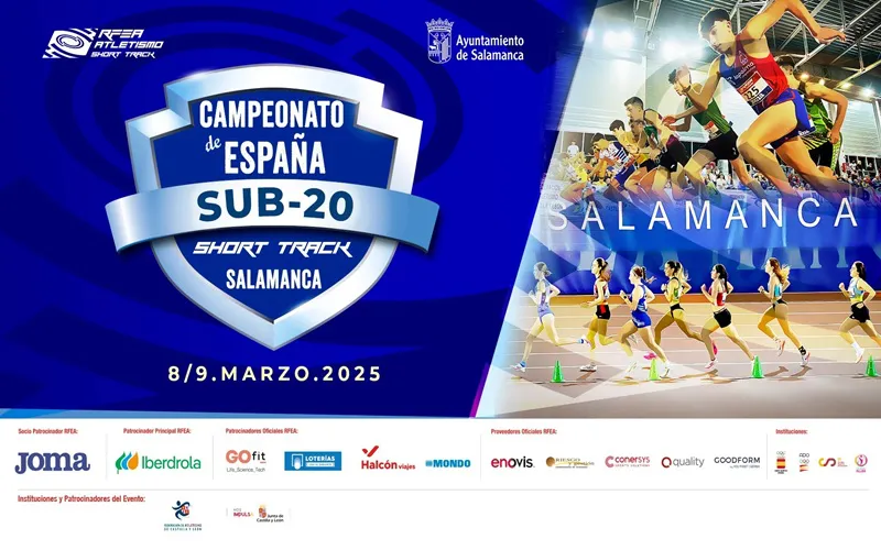 Cartel Campeonato de España Sub20 Short Track Salamanca 2025
