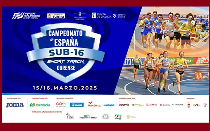 Cartel Campeonato de España Sub16 Short Track Ourense 2025