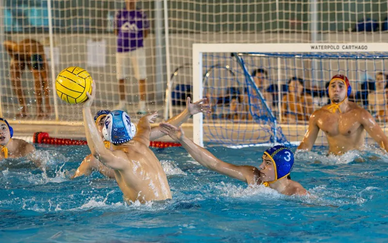 Waterpolo en la piscina del Palacio de Deportes de Cartagena
