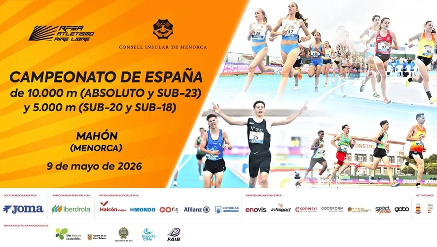 famu_Cartel Campeonato de España 10.000m.l. y 5.000m.l. Mahón 2026