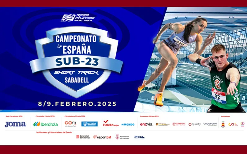 Cartel Campeonato de España Sub23 Short Track Sabadell 2025