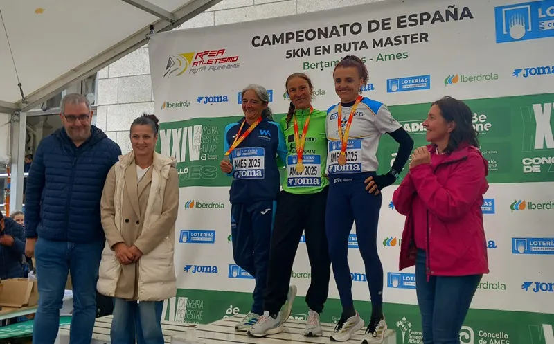 1020 María López Campeonato de España 5km. en Ruta Máster Bertamiráns 2025