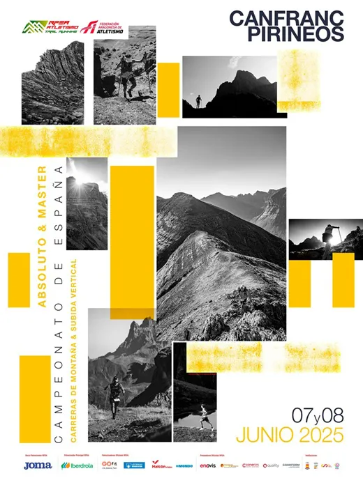 Cartel Campeonato de España Carreras de Montaña y Subida Vertical Canfranc 2025