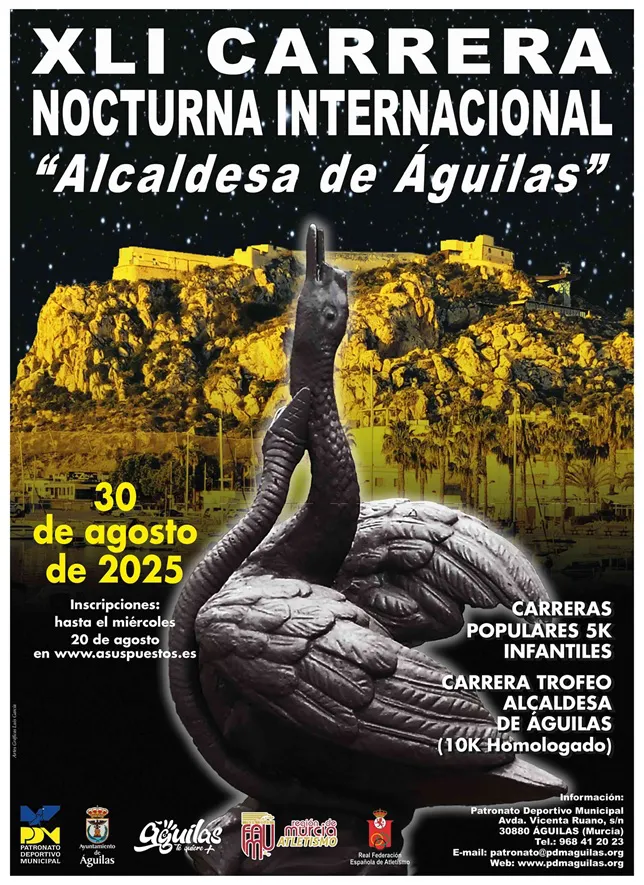 Cartel XLI Carrera Nocturna Alcaldesa de Águilas