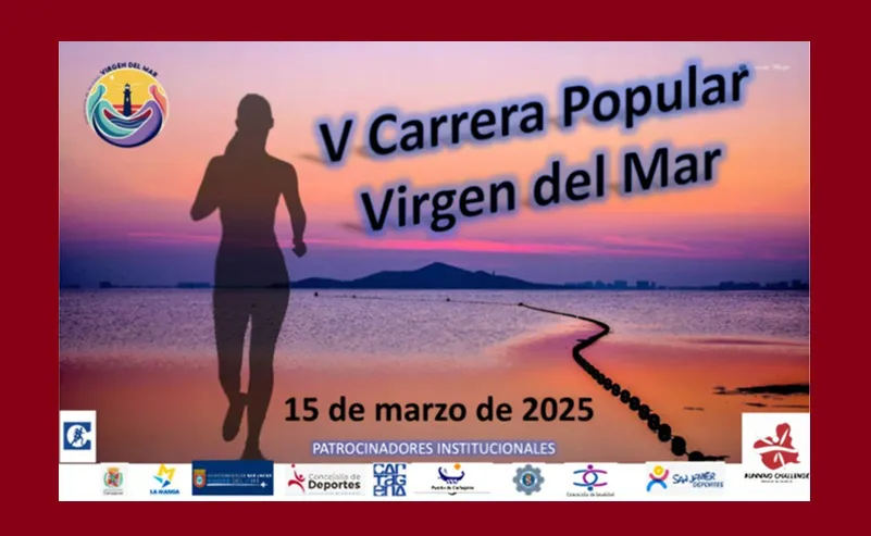 Cartel V Carrera Popular Virgen del Mar 2025