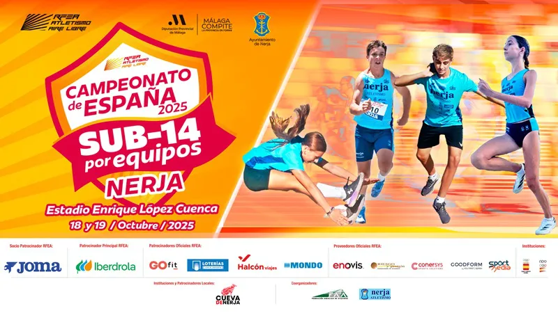 Cartel Campeonato de España Sub14 por Equipos Nerja 2025