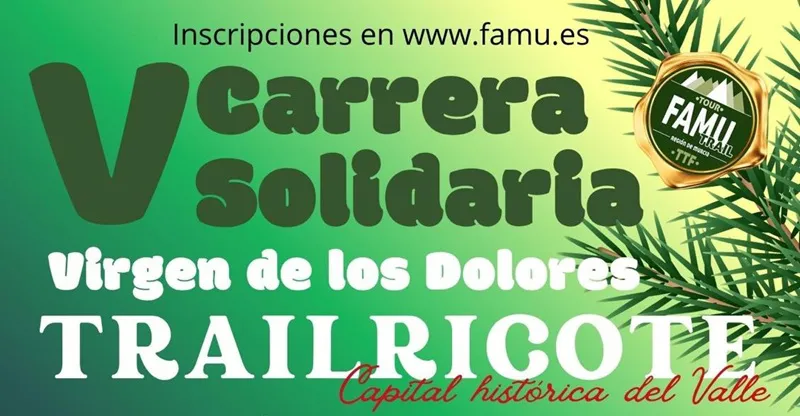portada_Cartel V Trail Solidario Virgen de los Dolores Ricote